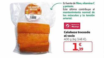 Alcampo Calabaza Troceada Al Vacío oferta