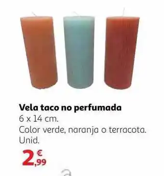 Alcampo Vela Taco No Perfumada oferta