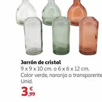 Alcampo Jarrón De Cristal oferta