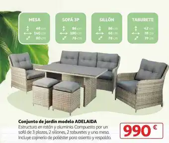 Alcampo Conjunto De Jardín Modelo Adelaida oferta