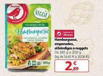 Alcampo Hamburguesa Empanados Albóndigas O Nuggets oferta