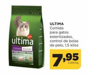 Alimerka Ultima Comida Para Gatos Esterilizados Control De Bolas De Pelo oferta