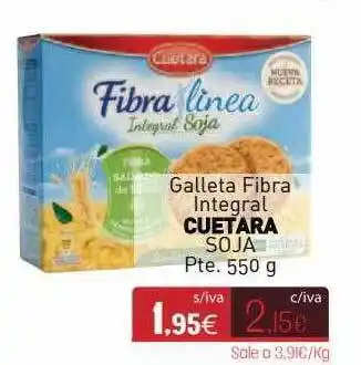 Cuevas Cash Galleta Fibra Integral Cuetara Soja oferta