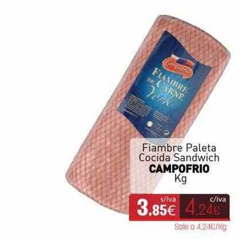 Cuevas Cash Fiambre Paleta Cocida Sandwich Campofrio Kg oferta