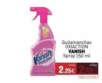 Quitamanchas Oxiaction Vanish