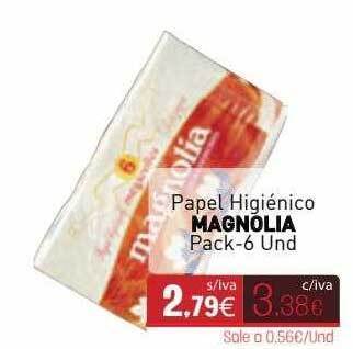 Cuevas Cash Papel Higiénico Magnolia Pack-6 oferta