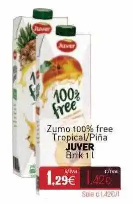 Cuevas Cash Zumo 100% Free Tropical Piña Juver oferta