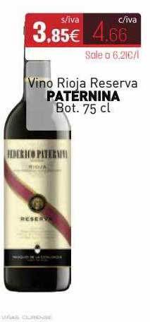 Cuevas Cash Vino Rioja Reserva Paternina oferta