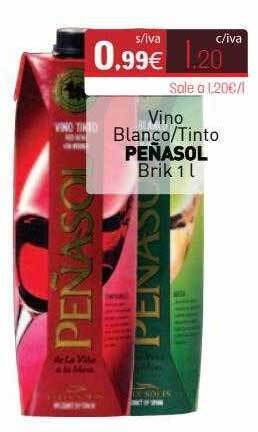 Cuevas Cash Vino Blanco Tinto Peñasol oferta