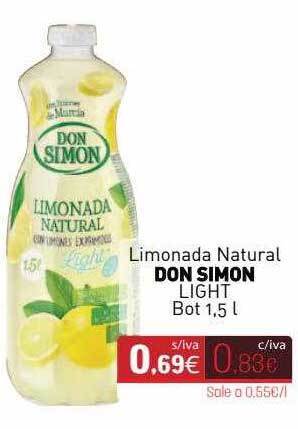 Cuevas Cash Limonada Natural Don Simon Light oferta