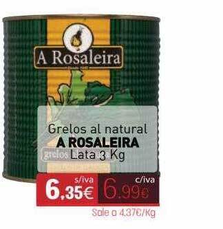 Cuevas Cash Grelos Al Natural A Rosaleira oferta