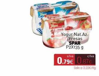 Cuevas Cash Yogur Nat. Az. Fresas Spar oferta