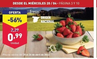 ALDI Fresas oferta