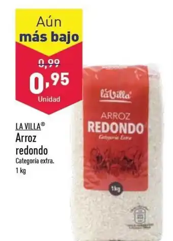 ALDI La Villa Arroz redondo 1 kg oferta