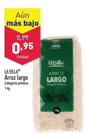 ALDI La Villa Arroz largo 1kg oferta