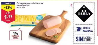 ALDI Pechuga de pavo reducida en sal 400g oferta