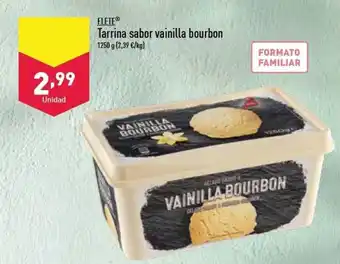 ALDI Flete Tarrina sabor vainilla bourbon 1250 g oferta