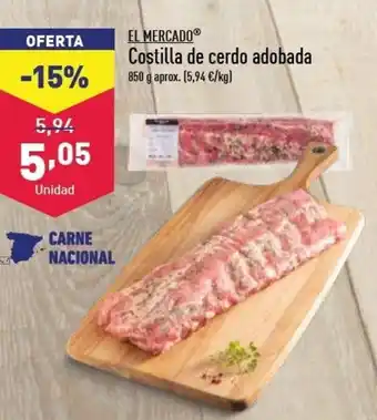 ALDI El Mercado Costilla de cerdo adobada 850g oferta
