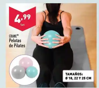 ALDI Crane Pelotas de Pilates Tamaños: 18, 22 Y 25 cm oferta