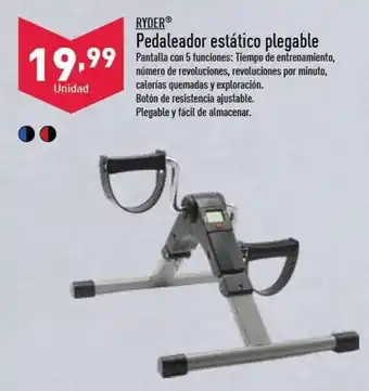 ALDI Ryder Pedaleador estático plegable oferta