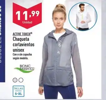 ALDI Active Touch Chaqueta cortavientos unisex Tallas S-XL oferta