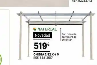 Leroy Merlin W naterial novedad con cubierta corredera de poliéster 519€ omega 2,82 x 4 m ref.83812517 oferta