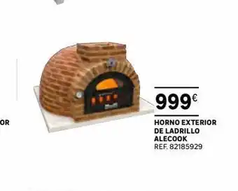 Leroy Merlin 999€ horno exterior de ladrillo alecook ref. 82185929 oferta