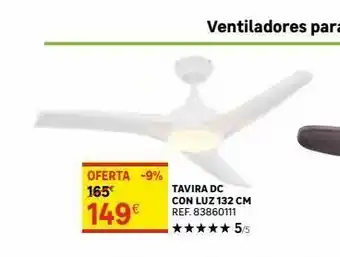 Leroy Merlin Oferta -9% 165 tavira dc con luz 132 cm ref. 83860111 ** 5/5 149€ oferta
