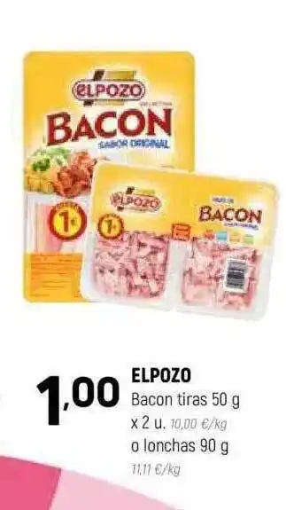 Coviran Elpozo Bacon Tiras O Lonchas oferta