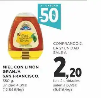 Supercor 2a Unidad -50% Miel Con Limón Granja San Fracisco oferta