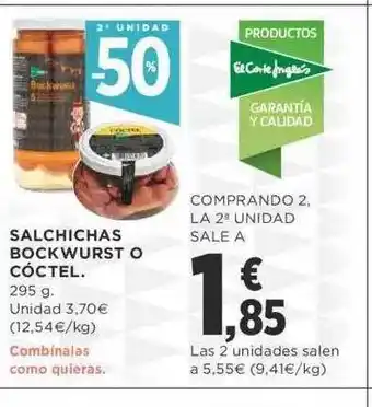 Supercor 2a Unidad -50% Salchichas Bockwurst O Cóctel oferta