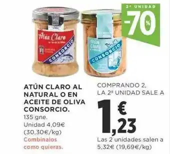 Supercor 2a Unidad -70% Atún Claro Al Natural O En Aceite De Oliva Consorcio oferta