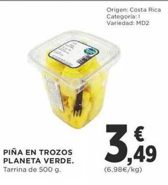 Supercor Piña En Trozos Planeta Verde oferta