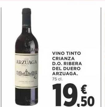 Supercor Vino Tinto Crianza D.o. Ribera Del Duero Arzuaga oferta
