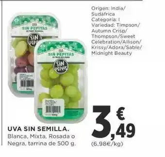 Supercor Uva Sin Semilla oferta