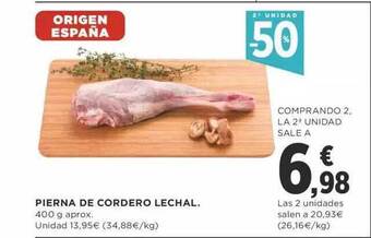 Supercor 2a Unidad -50% Pierna De Cordero Lechal oferta