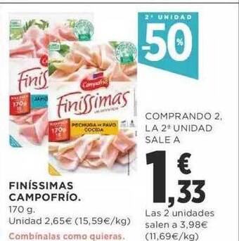 Supercor 2a Unidad -50% Finíssimas Campofrío oferta