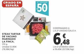 Supercor 2a Unidad -50% Steak Tartar De Vacuno Marinado La Finca oferta