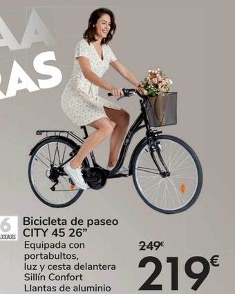 Carrefour Bicicleta De Paseo City 45 26 oferta
