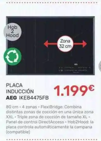 Cenor Placa Inducción Aeg Ike84475fb oferta