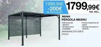 Costco Pérgola Meeru Sojag oferta