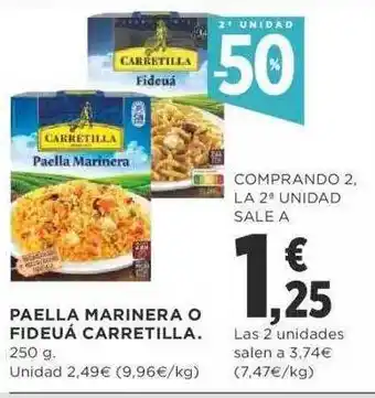Supercor Exprés 2a Unidad -50% Paella Marinera O Fideuá Carretilla oferta