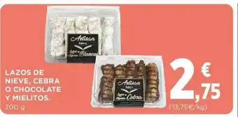 Supercor Exprés Lazos De Nieve Cebra O Chocolate Y Mielitos oferta