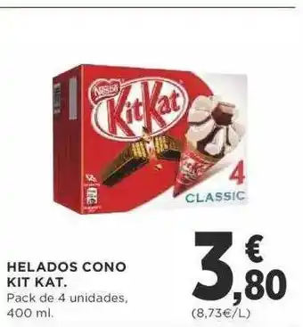 Supercor Exprés Halados Cono Kit Kat oferta