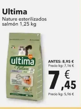 Clarel Ultima Nature Esterilizados Salmón oferta