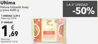 Clarel La 2a Unidad -50% Ultima Nature Húmedo Buey Y Pavo oferta