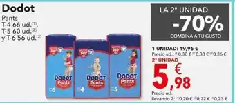 Clarel La 2a Unidad -70% Dodot Pants oferta