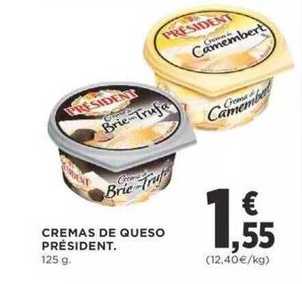 Supercor Cremas De Queso Président oferta