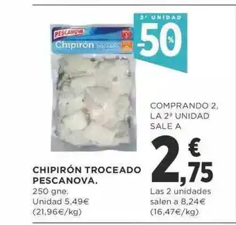 Supercor 2a Unidad -50% Chipirón Troceado Pescanova oferta