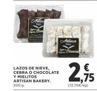 Supercor Lazos De Nieve Cebra O Chocolate Y Mielitos Artisan Bakery oferta
